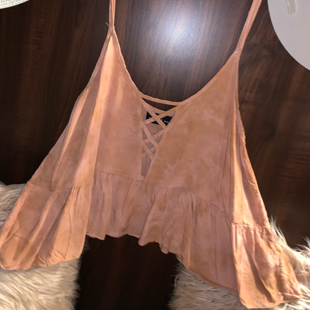 Burnt orange crop top